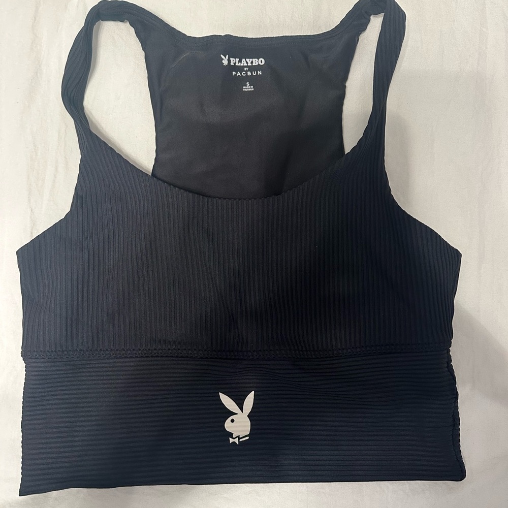 Playboy Ribbed Sports Bra